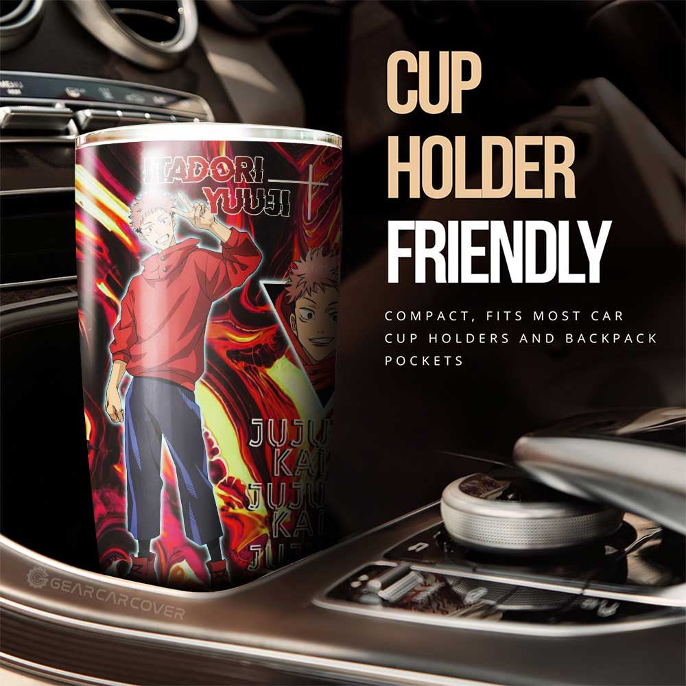 Itadori Yuji Tumbler Cup Custom Jujutsu Kaisen Anime Car Accessories