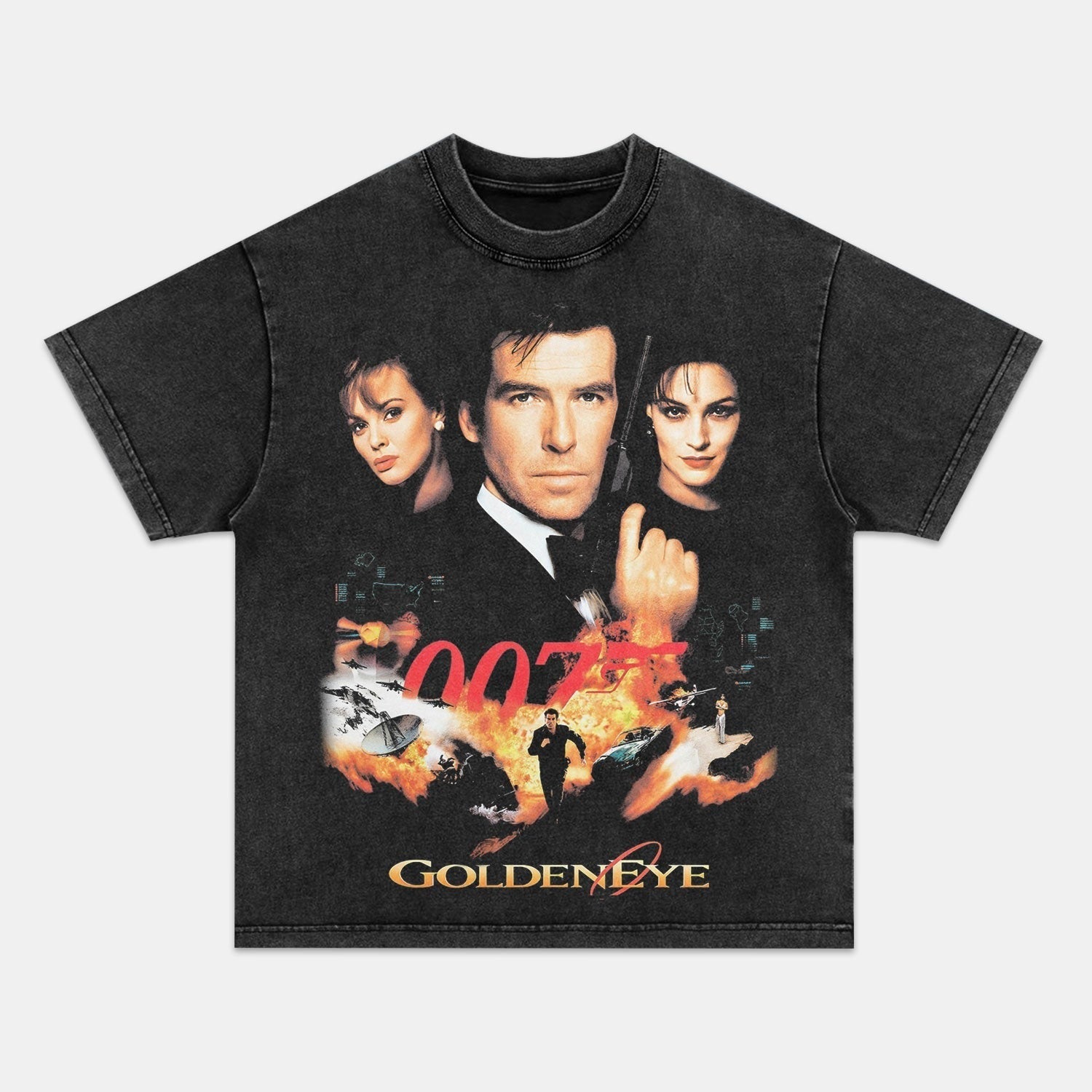 JAMES BOND GOLDENEYE VINTAGE TEE Style002