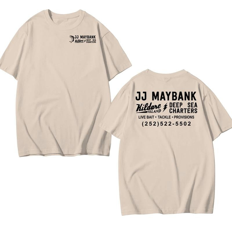 JJ Maybanks 2 Sides Kildare Deepsea Character T-Shirt, JJ Maybank Outfit, OBX SS4 Show Shirt, Beach Tee, Spring Break Tee Gift For Movies Lovers Fabric