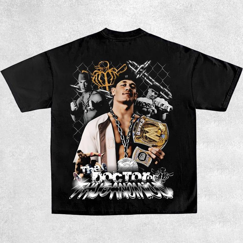 JOHN CENA-THE DOCTOR OF THUGANOMICS TEE, Wrestling Graphic Tee, WWE Shirt, Wrestling Gift Hoodie Beckie Dean