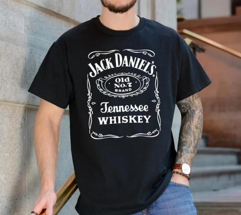 Jackk Ddaniel's Old No. 7 Label T Shirt Unisex Perfect Tee For A Whiskey Lover Cotton, Unisex Short Sleeve Tee Classic Top