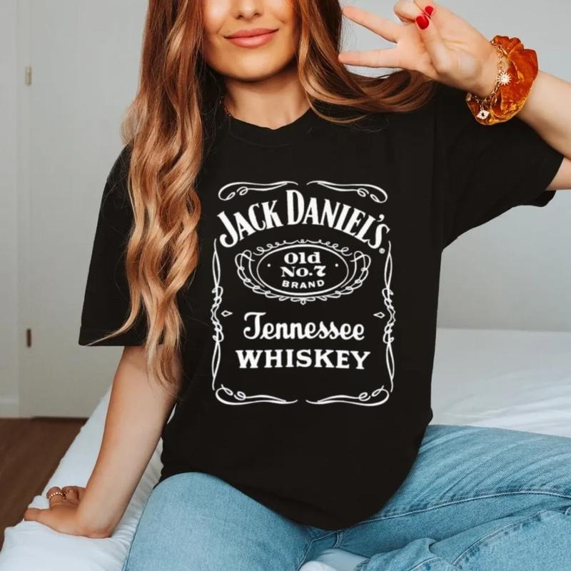 Jackk Ddaniel's Old No. 7 Label T Shirt Unisex Perfect Tee For A Whiskey Lover Cotton, Unisex Short Sleeve Tee Classic Top