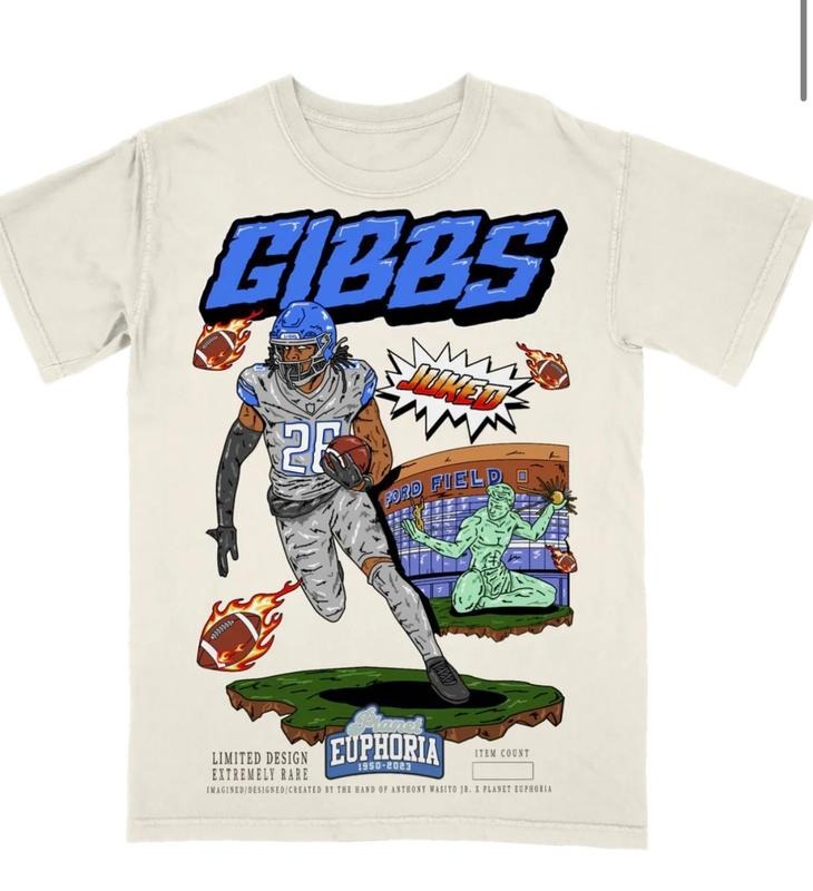 Jahmyr Gibs Shirt, Vintage 90s Football Graphic Tee, for Men Women Fans Y2k Streetwear