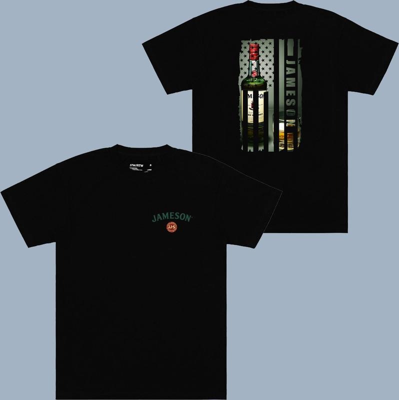 Jameson Flag T-shirt - 2 Side - Style Selections - Choose Your Hue - Iconic Styles - Unisex Appeal - Your Size Here style 001