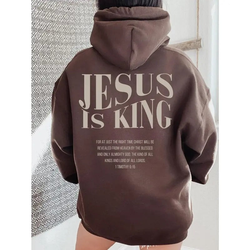 Jesus is king sweatshirt Jesus hoodie Christian merch streetwear shirt
