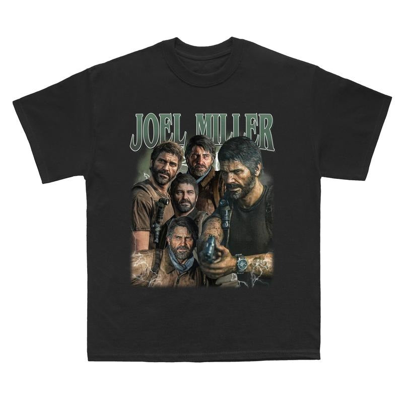 Joel Miller The Last Of Us Vintage T-Shirt, TLOU Retro Style Shirt, Joel Miller Gift For Movies Lovers, Characters in Game Sweatshirt, Hoodie