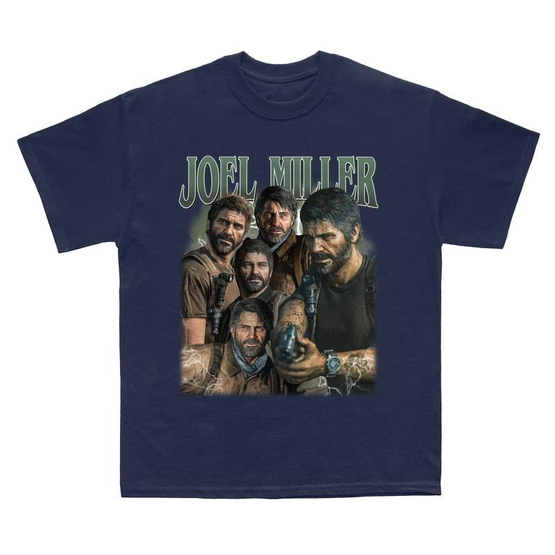 Joel Miller The Last Of Us Vintage T-Shirt, TLOU Retro Style Shirt, Joel Miller Gift For Movies Lovers, Characters in Game Sweatshirt, Hoodie