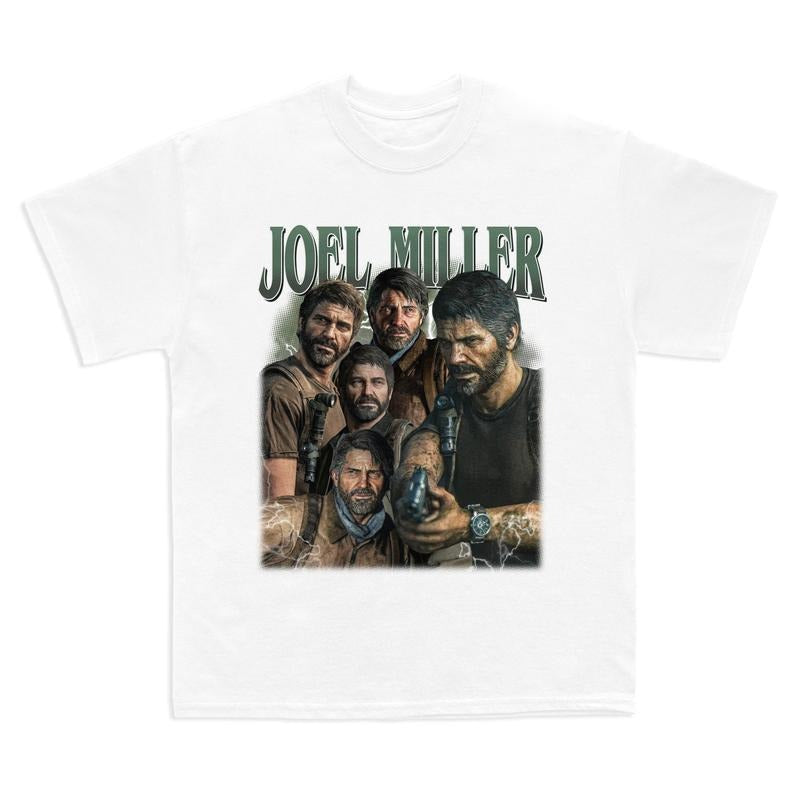 Joel Miller The Last Of Us Vintage T-Shirt, TLOU Retro Style Shirt, Joel Miller Gift For Movies Lovers, Characters in Game Sweatshirt, Hoodie style 001