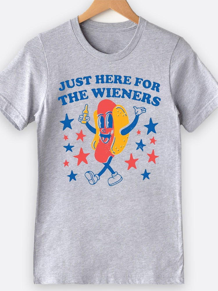 Just Here For The Weiners Graphic Tee