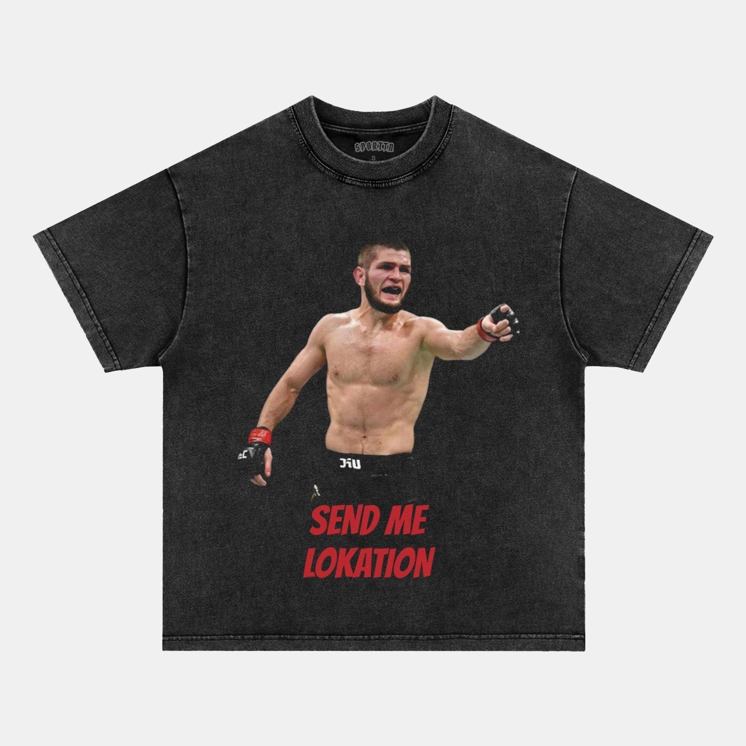 KHABIB NURMAGOMEDOV SEND ME LOKATION T-SHIRT