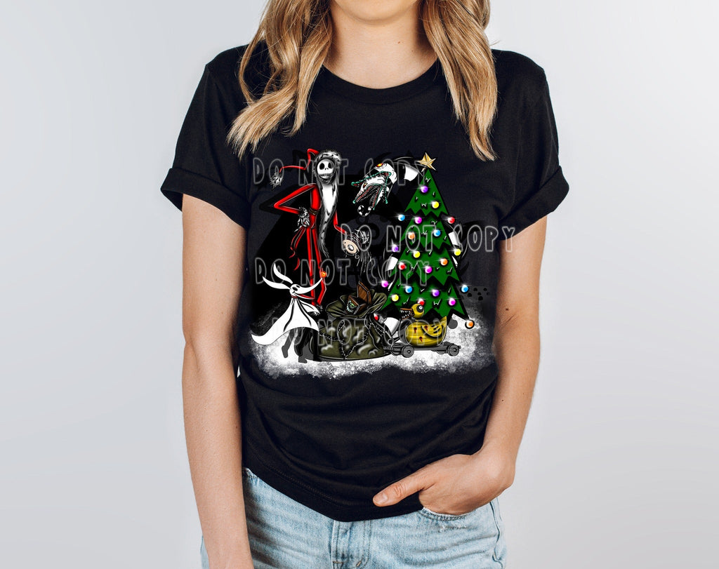 HOLIDAY BASH RUN- XMAS SKELLY- UNISEX TEE ADULTS/KIDS