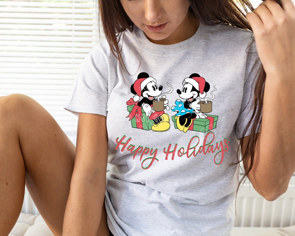 HOLIDAY BASH RUN- MOUSE WREATH- UNISEX TEE ADULTS/KIDS