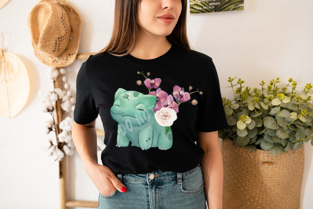 CATCH EM RUN-FLORAL BULB-UNISEX TEE ADULTS/KIDS