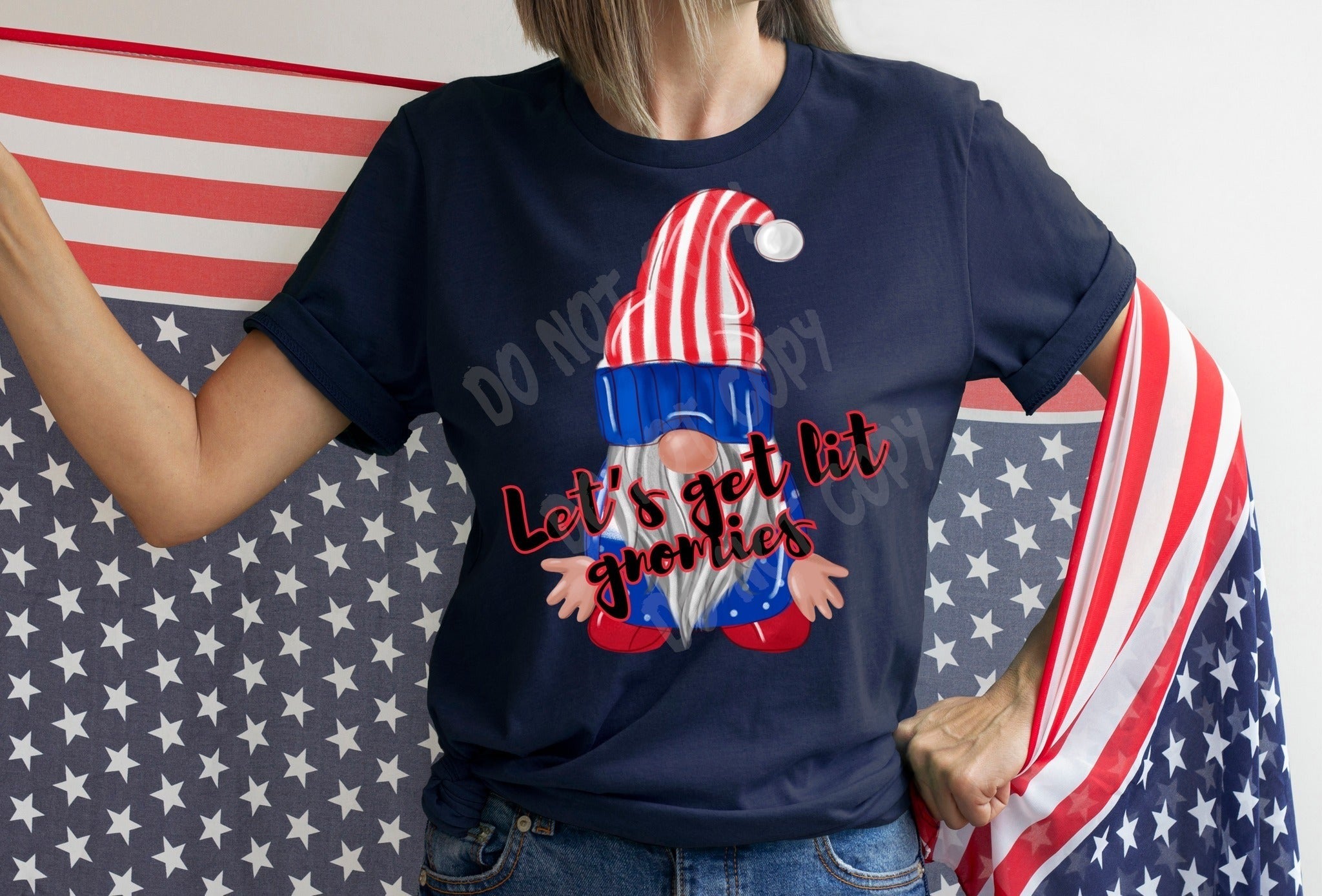 FREEDOM GNOMES LETS GET LIT- UNISEX TEE ADULTS/KIDS