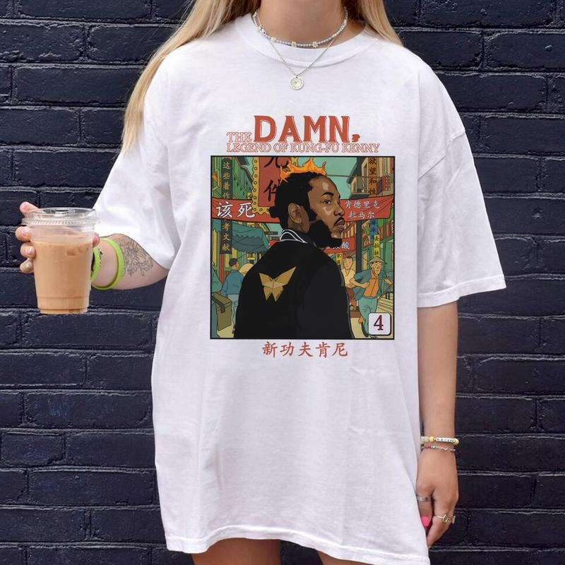 KL Inspired Kung Fu Kenny Graphic Tee Vintage 90's Comic Style T-Shirt style 001