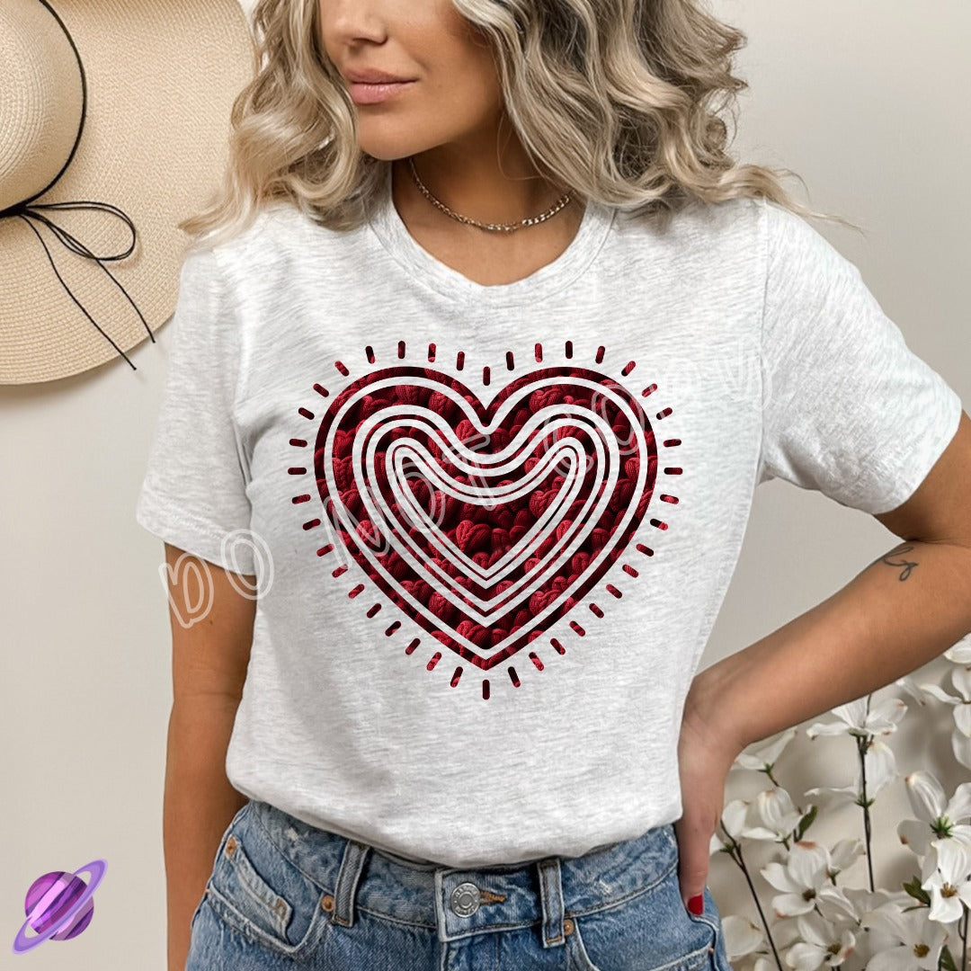 KNIT YOUR HEART - VALENTINE RUN 1-UNISEX TEE