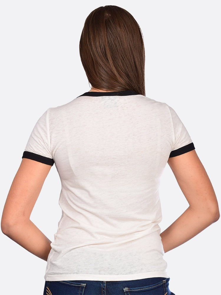 Karma Graphic Ringer Tee