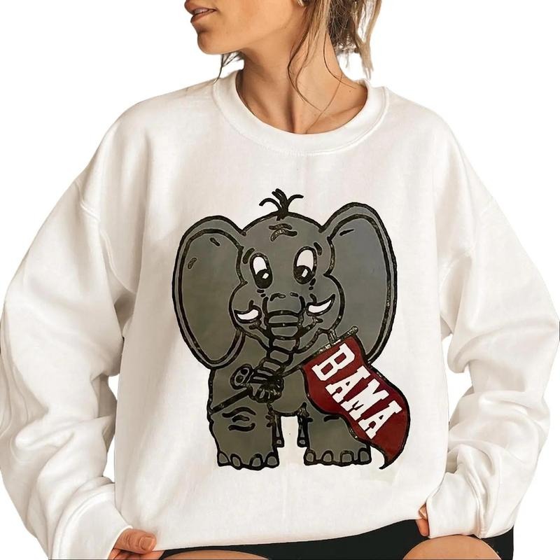 Keep It Classic With The University of Alabama Crewneck Pullover shirt-Unisex Cotton