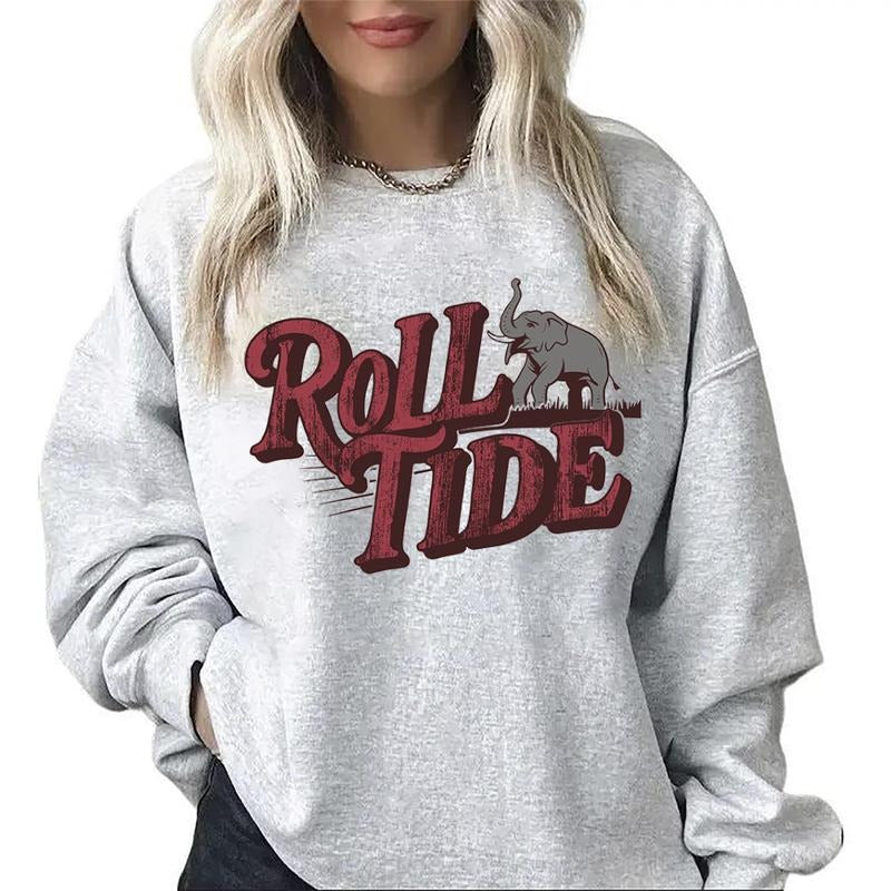 Keep Warm In Vintage Alabama Crimson Tide Hoodie For Fans Cotton T-shirt Sweatshirt Cotton Womenswear Garment Day