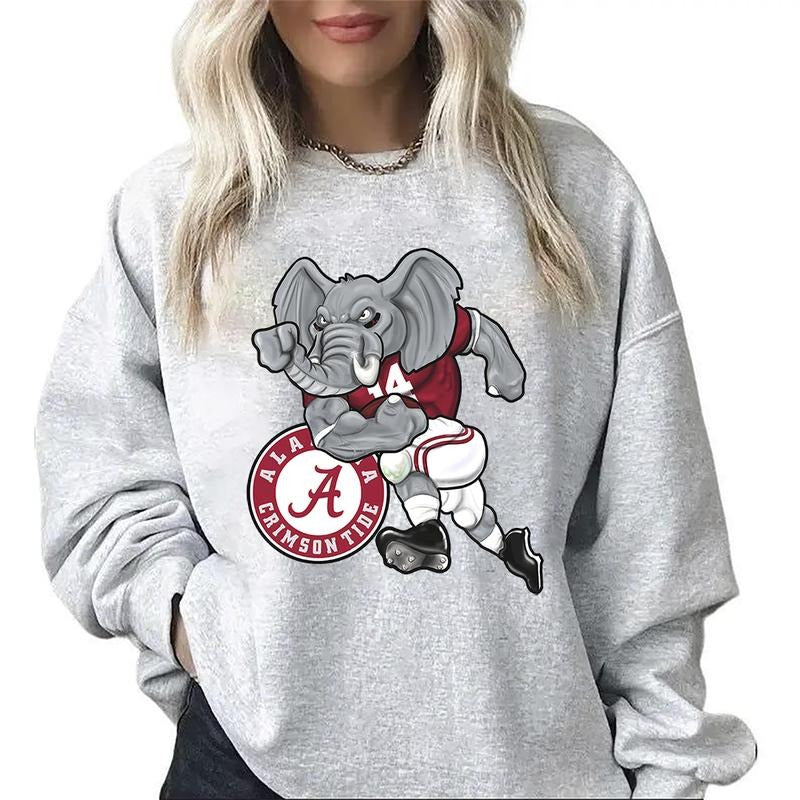 Keep Warm In Vintage Alabama Crimson Tide Hoodie For Fans Cotton T-shirt Sweatshirt Cotton Womenswear Garment Day