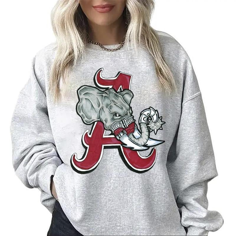 Keep Warm In Vintage Alabama Crimson Tide Hoodie For Fans Cotton T-shirt Sweatshirt Cotton Womenswear Garment Day