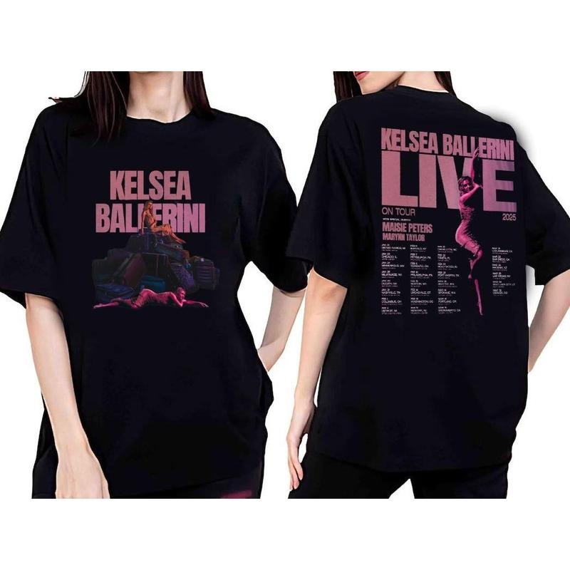Kelsea Ballerini Shirt Live On Tour 2024 T-shirt Kelsea Ballerini Tour 2025 Sweatshirt Music Concert Hoodie Kelsea Ballerini Merch Gift for Fans Men W