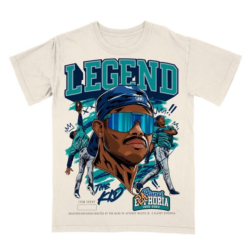 Ken Griffey Jr The Kid Planet Euphoria Shirt, 90s Unisex Streetwear Tee for Menswear Tee style 001