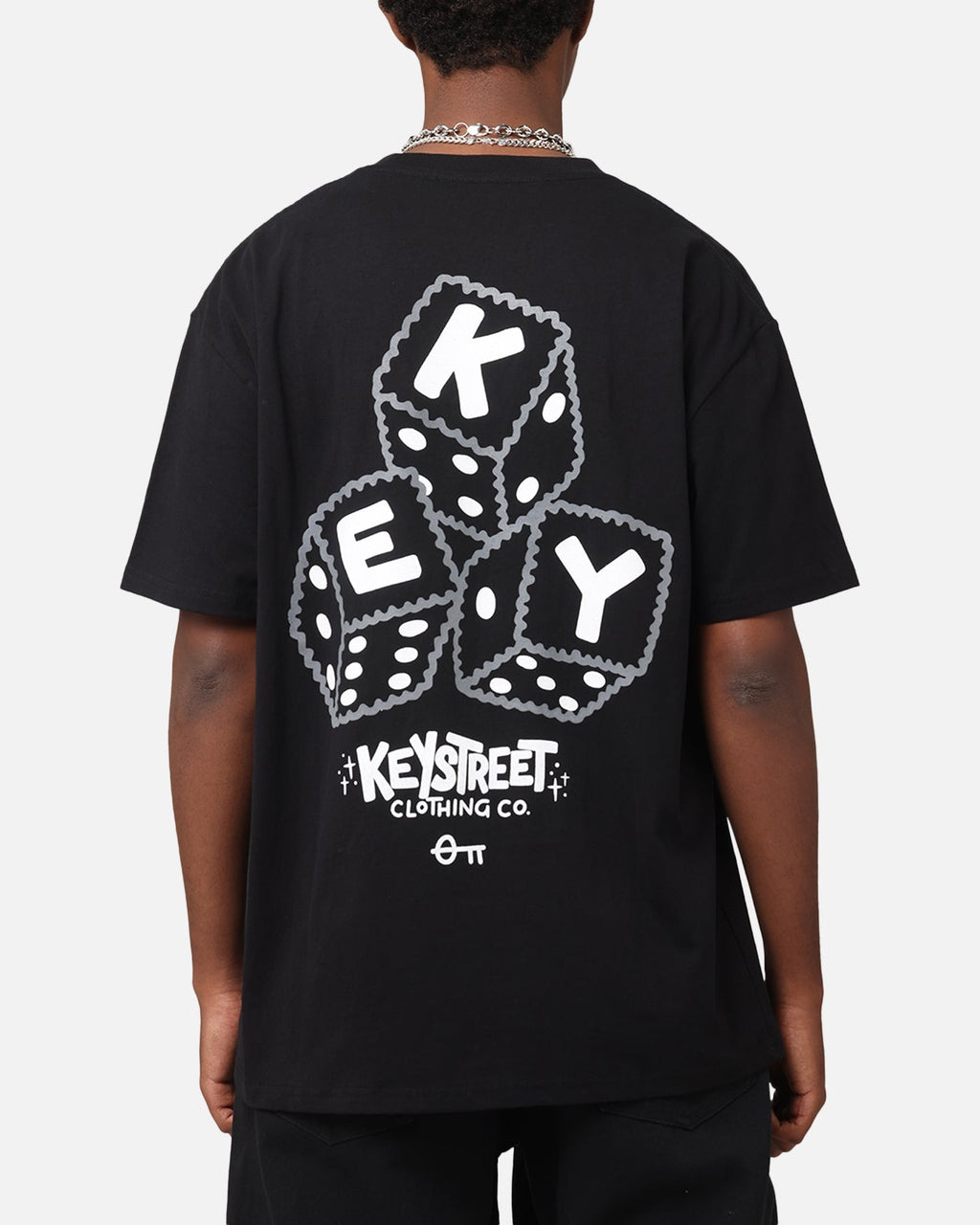 Key Street Dice Vintage T-Shirt Black