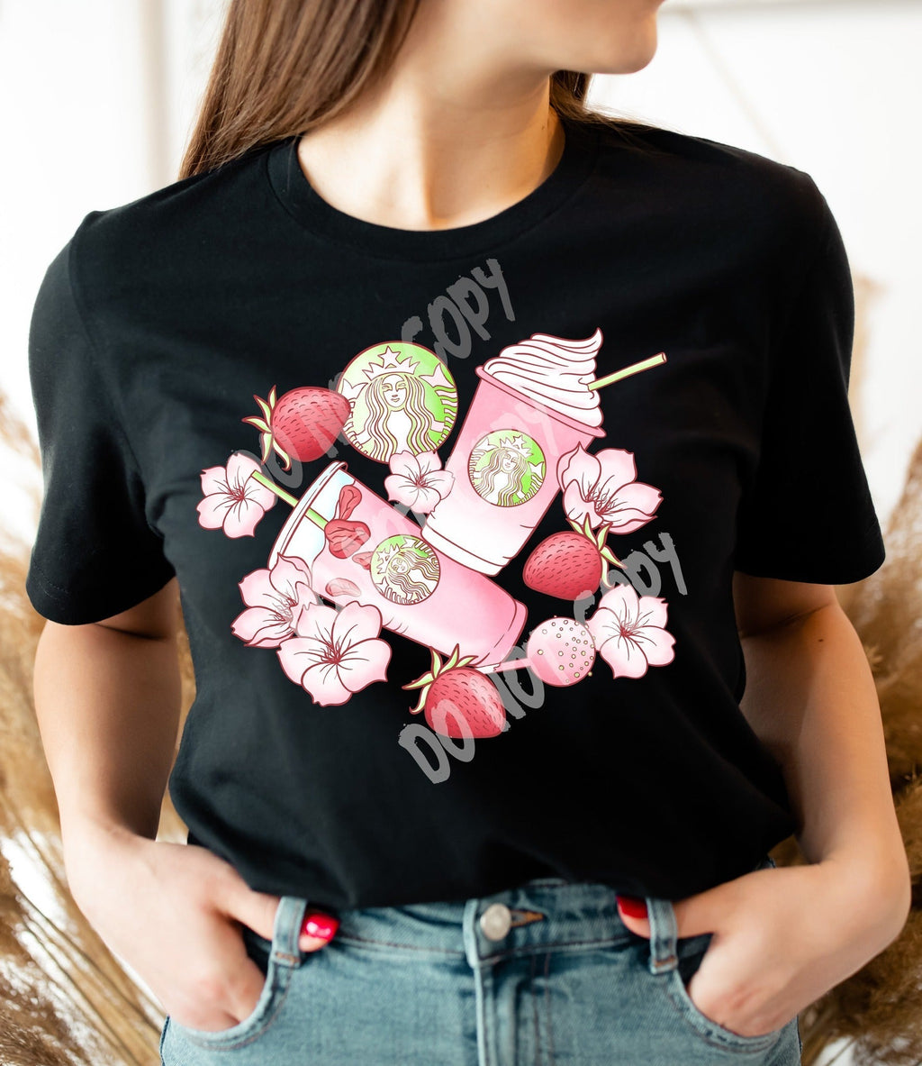 Strawberry Drink -Unisex Tee Adults/ Kids