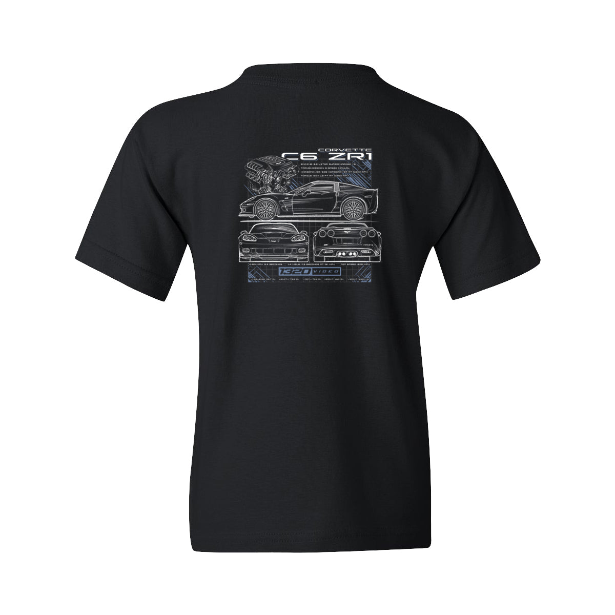 1320Video Kid's Blueprint ZR1 T-Shirt