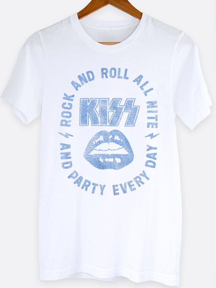 Kiss Rock And Roll Graphic Tee