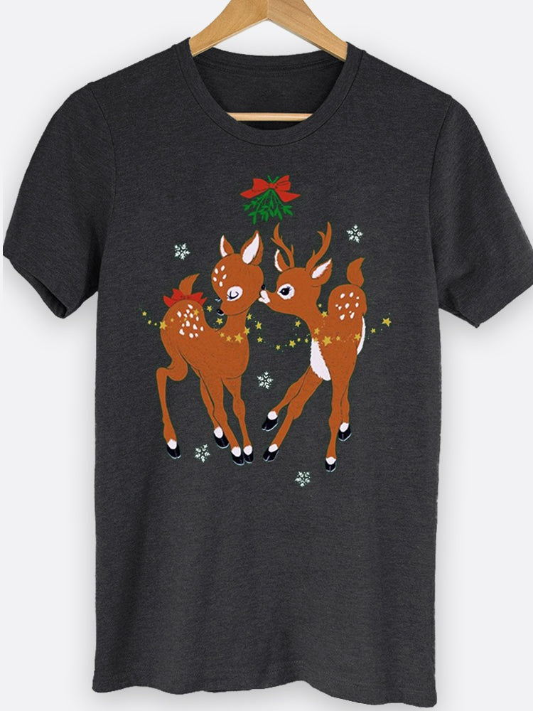 Kissing Reindeer Graphic Tee