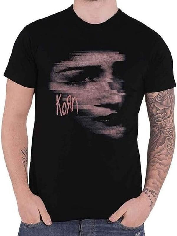Korn T Shirt Chopped Face Band Logo Unisex T-Shirt Casual Classic