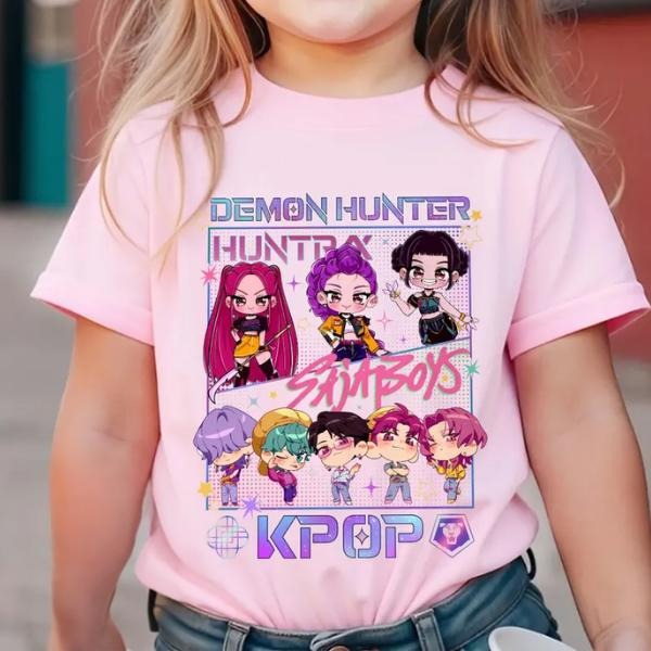 Kpop Demon Hunters T-Shirt, Kpop Huntrix PIN, Saja Boys Shirt, Demon Hunter Merch, Halloween TShirts, Hoodie, Sweatshirt