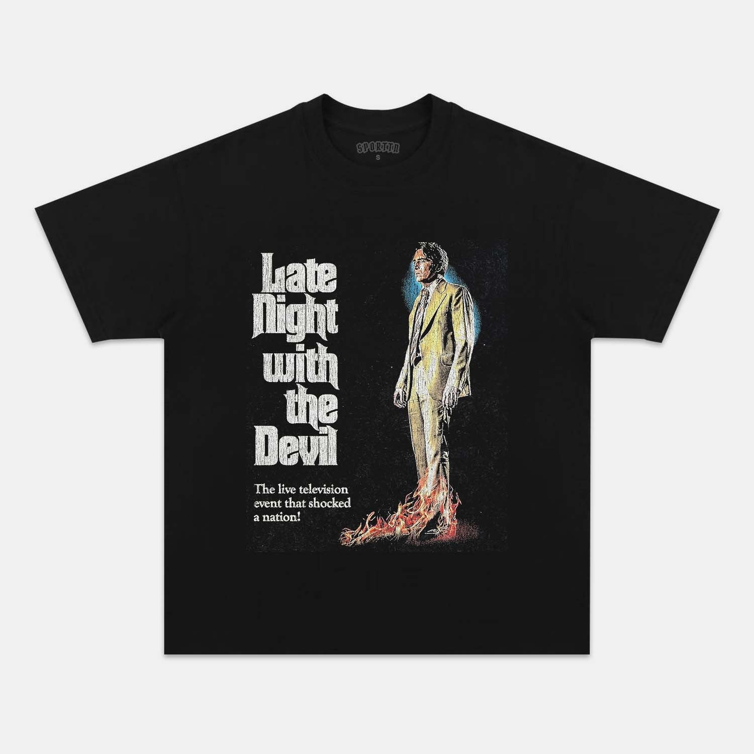 LATE NIGHT WITH THE DEVIL VINTAGE  T-SHIRT