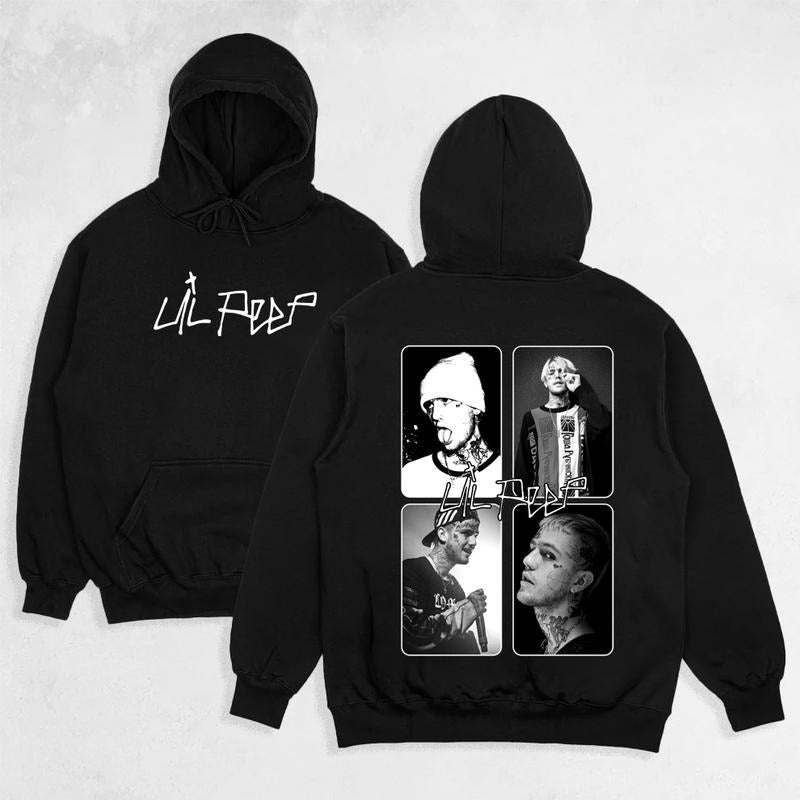 LIL PEEP 2 Side Shirt, Sweatshirt, Hoodie Cotton Unisex Shirt Rap Shirt Rapper Rap Tee Hiphop Shirt Music Tour Merch Gift for Him Gift For Her Vintage