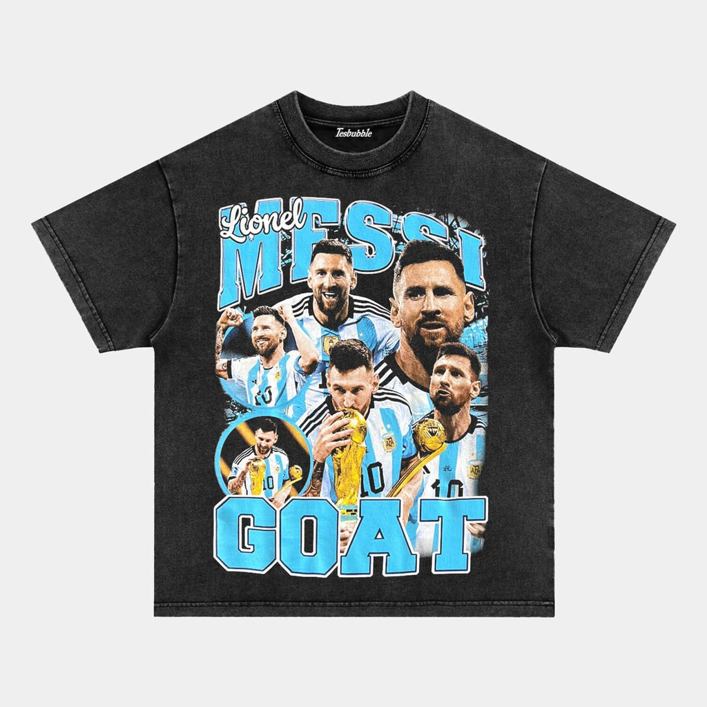 LIONEL MESSI GOAT GRAPHIC TEE