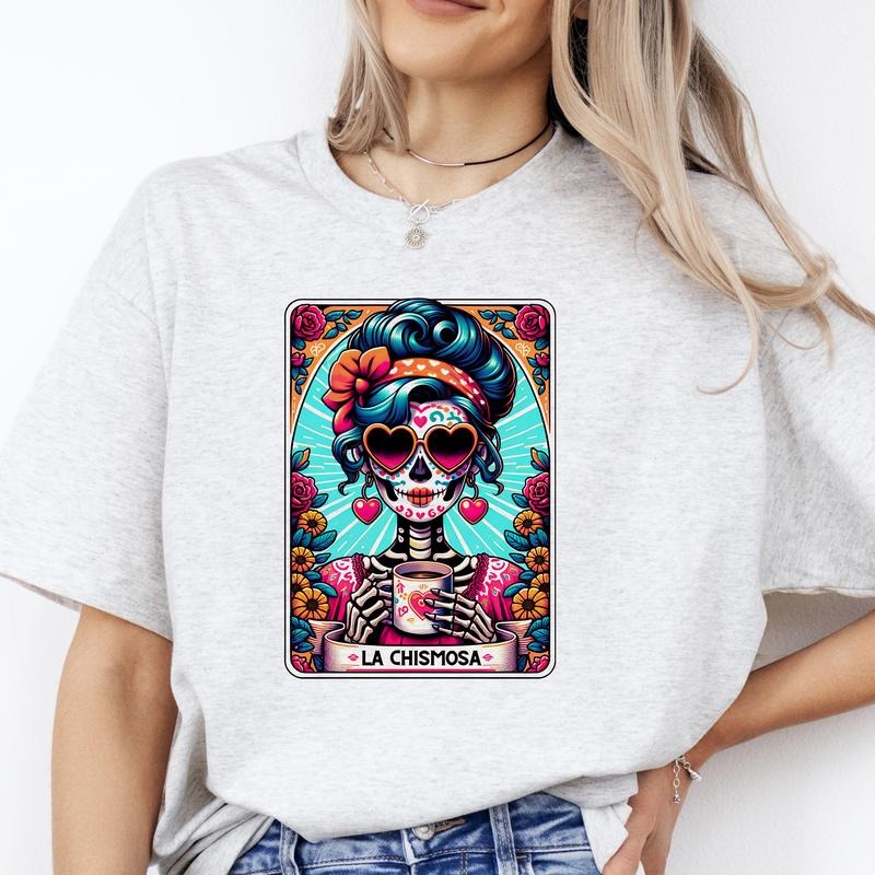 La Chismosa  T-Shirt -  Print is Sublimation, Unisex T-Shirt, Funny Tee, Funny Apparel, Gift Idea, Relaxed Fit, Casual Apparel, Cute Top, Great with Jeans, All Seasons, Fun Style, Comfortable Shirt