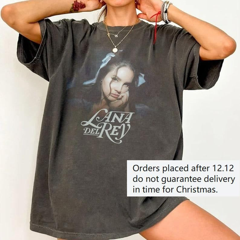 La.na DR 2024 Tshirt, Music Rock Retro Vintage Shirt Crew Neck, Summer Streetwear