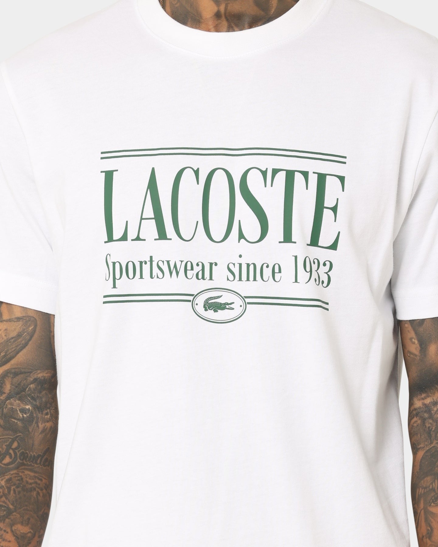 Lacoste Graphic Logo T-Shirt White