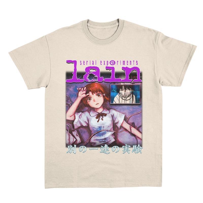 Lain Shirt, Serial Experiments Lain Vintage, Anime Shirt, Streetwear, Anime Graphic Tee, Anime Lovers Shirt Menswear Top