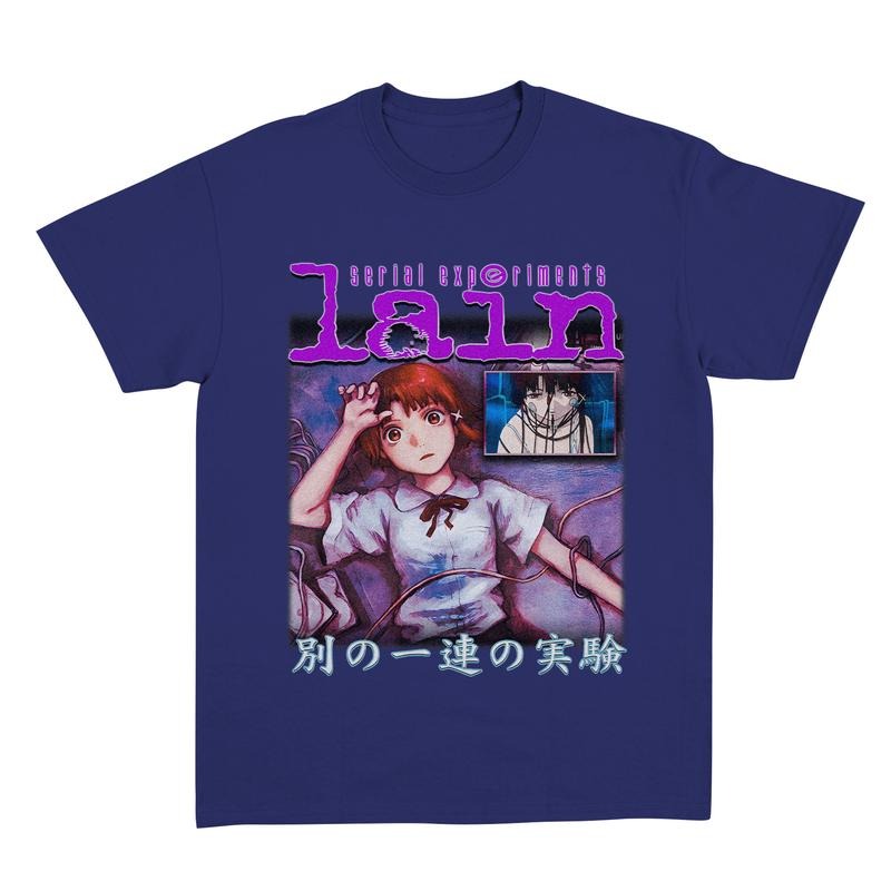 Lain Shirt, Serial Experiments Lain Vintage, Anime Shirt, Streetwear, Anime Graphic Tee, Anime Lovers Shirt Menswear Top