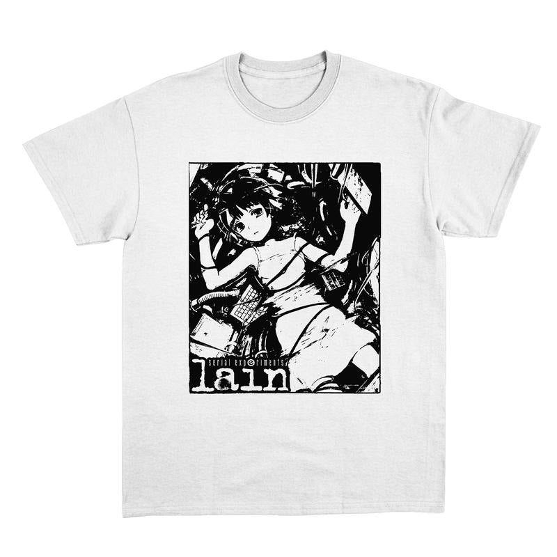 Lain Shirt, Serial Experiments Lain Vintage, Anime Shirt, Streetwear, Anime Graphic Tee, Anime Lovers Shirt Menswear Top Classic Cotton