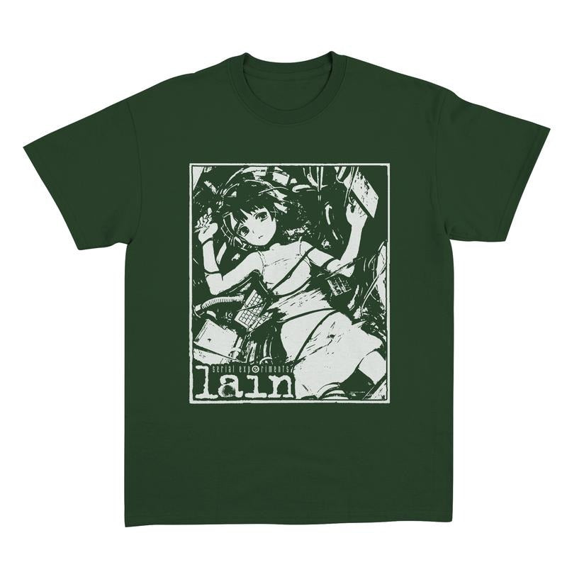 Lain Shirt, Serial Experiments Lain Vintage, Anime Shirt, Streetwear, Anime Graphic Tee, Anime Lovers Shirt Menswear Top Classic Cotton