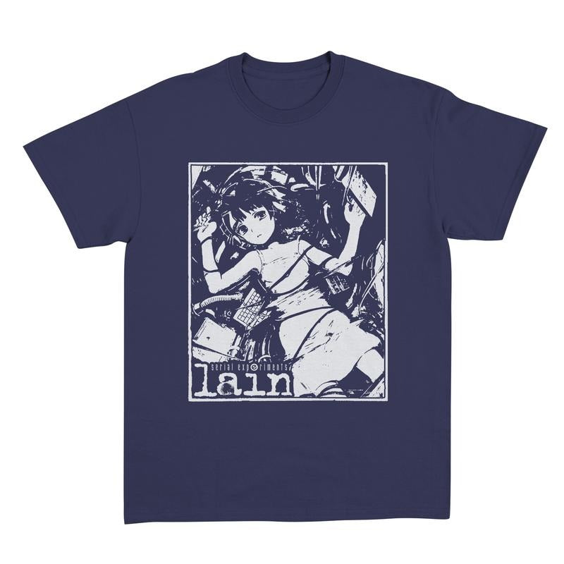 Lain Shirt, Serial Experiments Lain Vintage, Anime Shirt, Streetwear, Anime Graphic Tee, Anime Lovers Shirt Menswear Top Classic Cotton