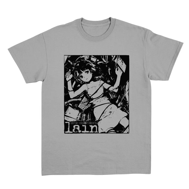 Lain Shirt, Serial Experiments Lain Vintage, Anime Shirt, Streetwear, Anime Graphic Tee, Anime Lovers Shirt Menswear Top Classic Cotton