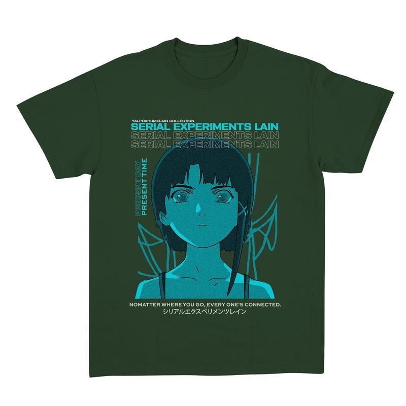 Lain Shirt, Serial Experiments Lain Vintage, Anime Shirt, Streetwear, Anime Graphic Tee, Anime Lovers Shirt Menswear Top Classic Cotton style 001