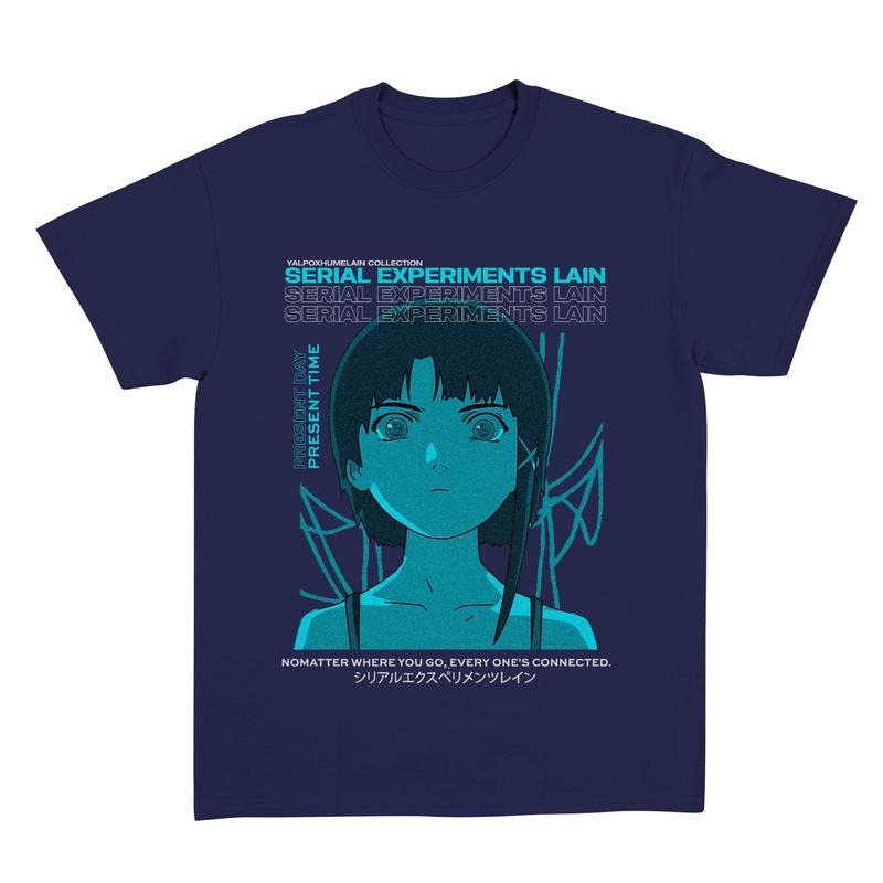 Lain Shirt, Serial Experiments Lain Vintage, Anime Shirt, Streetwear, Anime Graphic Tee, Anime Lovers Shirt Menswear Top Classic Cotton style 001