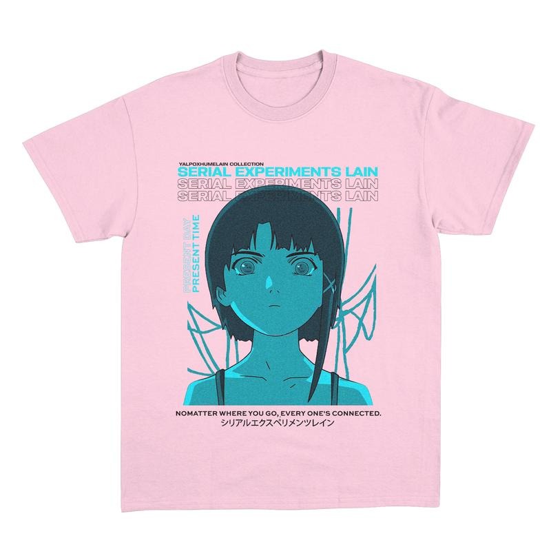 Lain Shirt, Serial Experiments Lain Vintage, Anime Shirt, Streetwear, Anime Graphic Tee, Anime Lovers Shirt Menswear Top Classic Cotton style 001