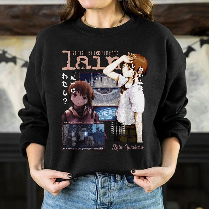 Lain Shirt, Serial Experiments Lain shirt, Anime Shirt, Streetwear, Anime Manga Shirt, Anime Graphic Tee, Anime Lovers Shirt,SERIAL EXPERIMENTAL LAIN Shirt, A Japanese Anime Tv Series shirt, Japan Tshirt, Retro Anime Tee, Manga Vintage Tee style 001